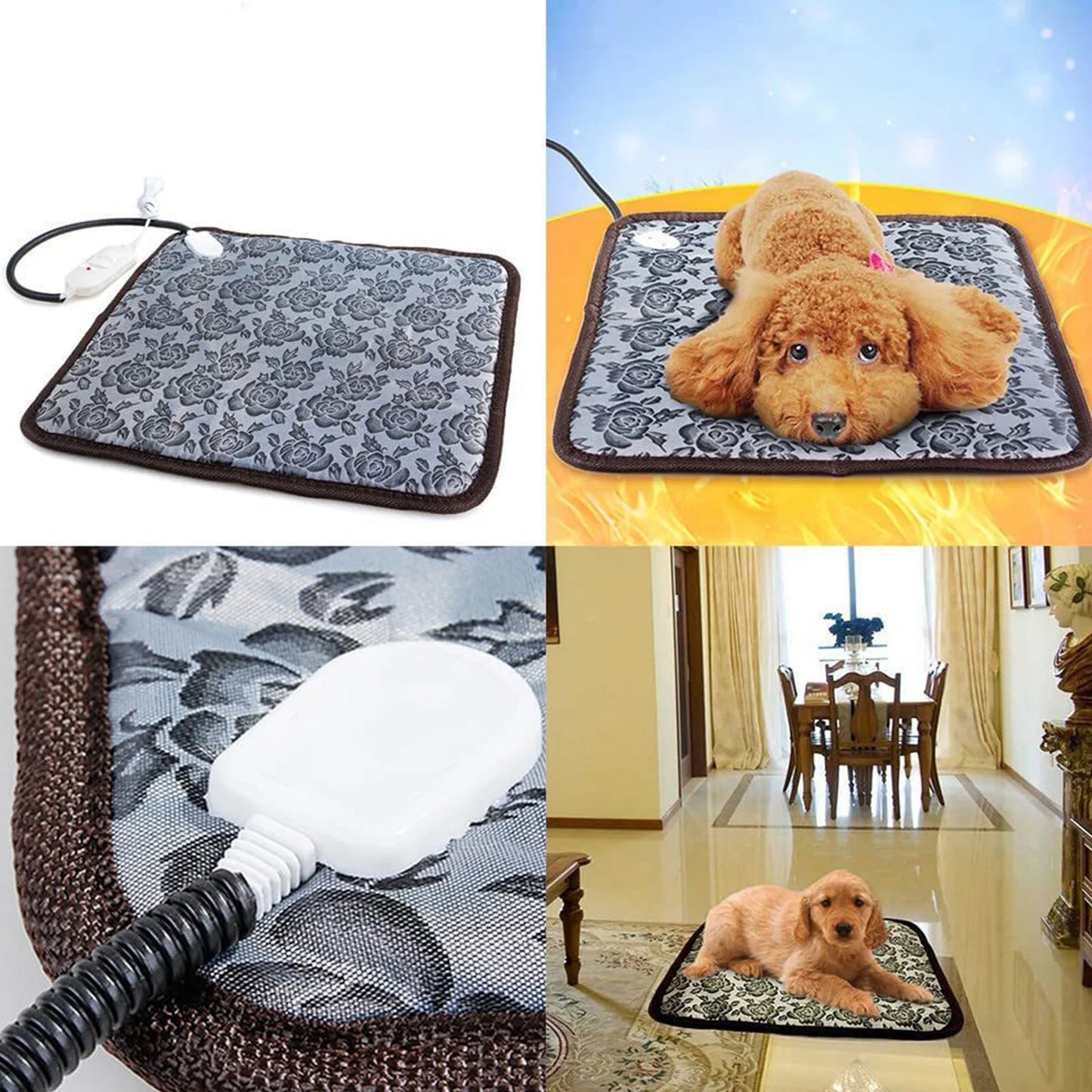Heated Cat - Dog Bed Mat 17.7inch