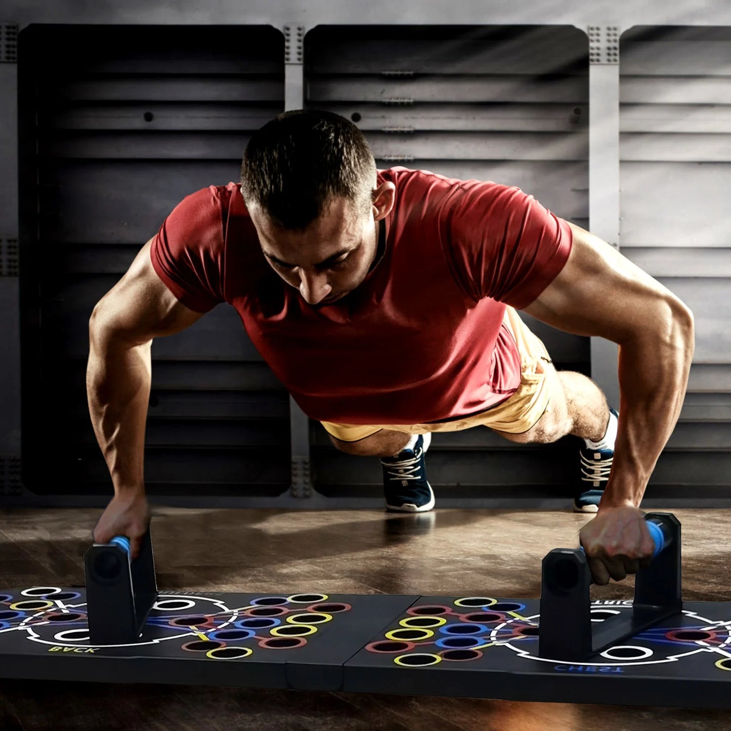 Multifunctional Push-Up Board for Home - Black
