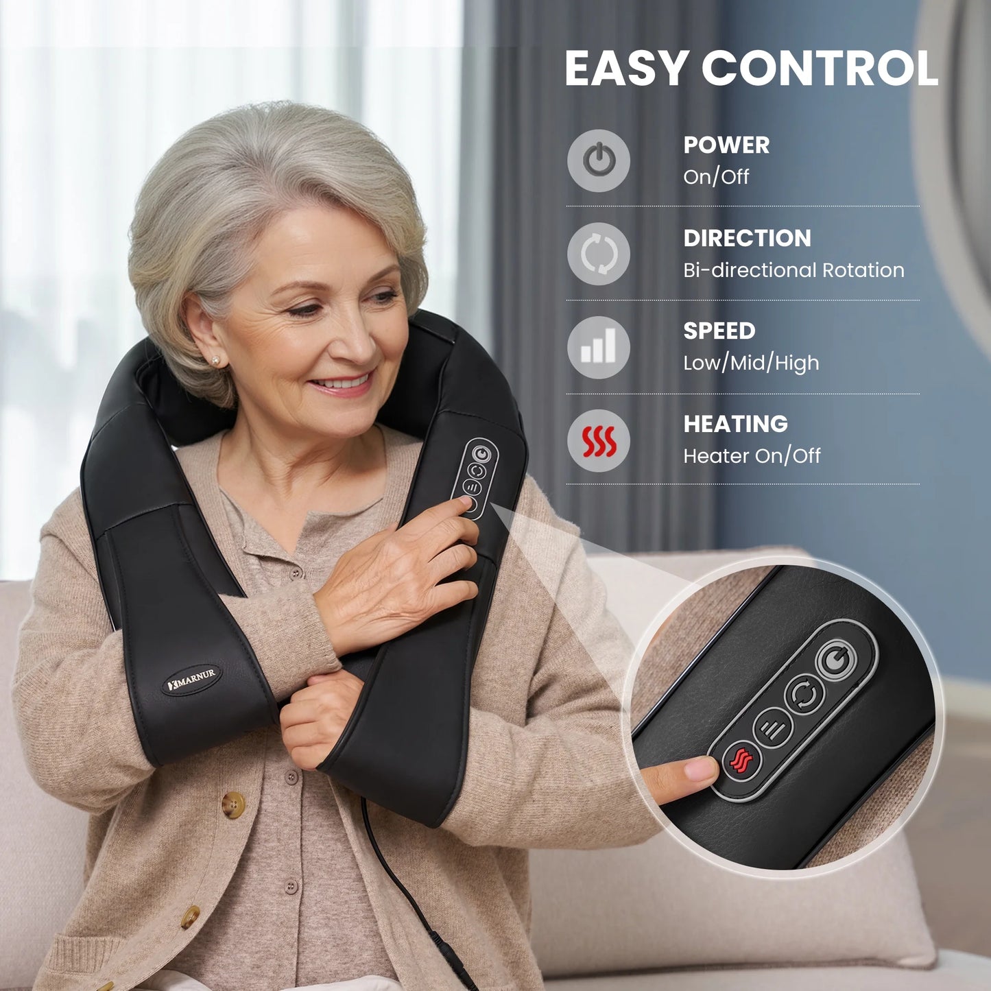 Neck and Shoulder Massager, Black