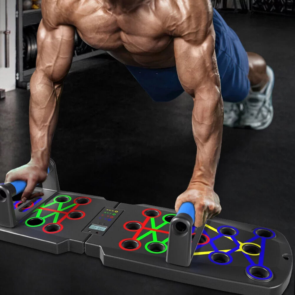 The Professional Push-Up Board. Portable 10-in-1 