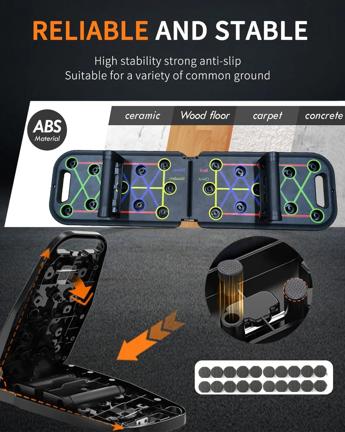 12-in-1 Multifunctional Folding Push-Up Board 