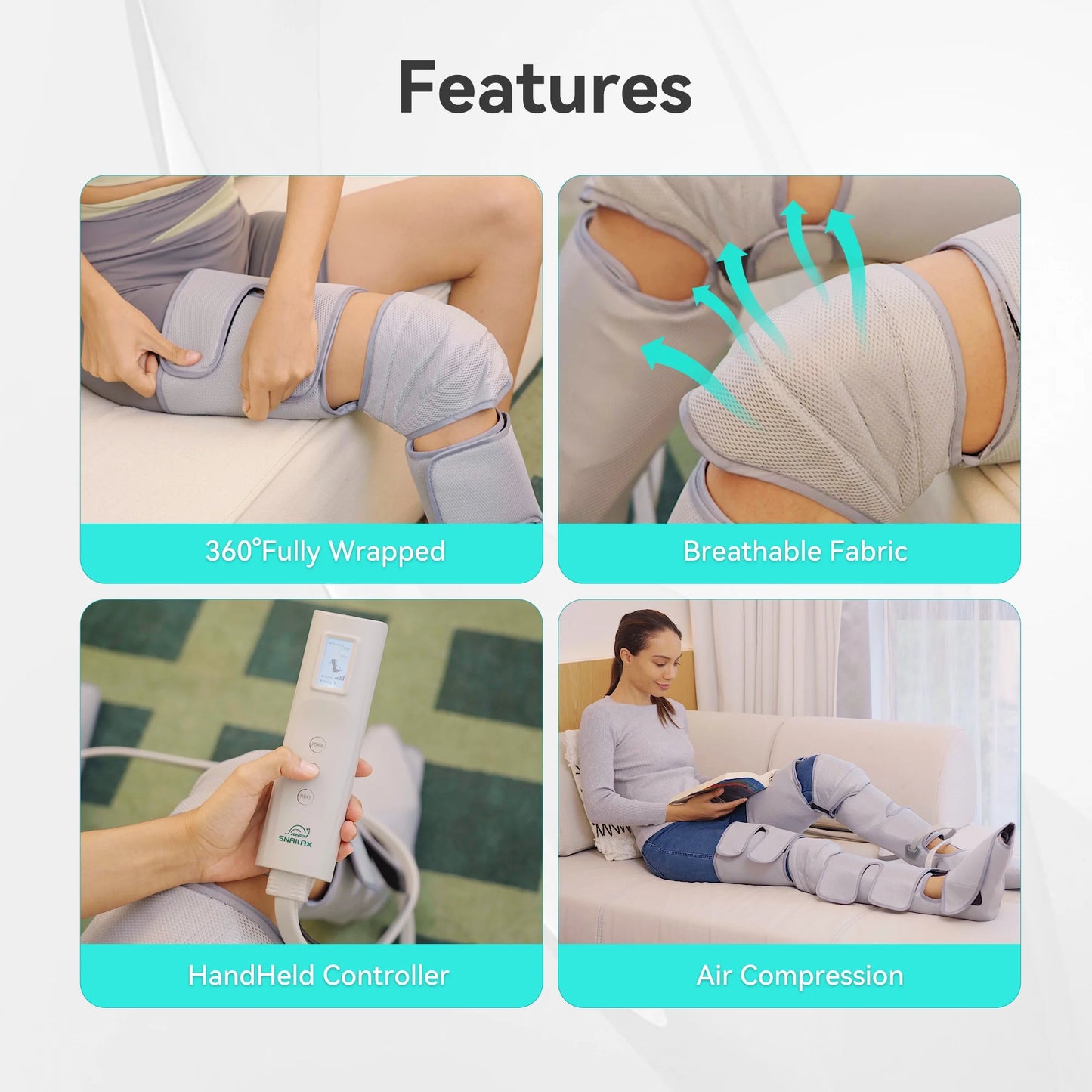 Leg Massager with Heat for Circulation