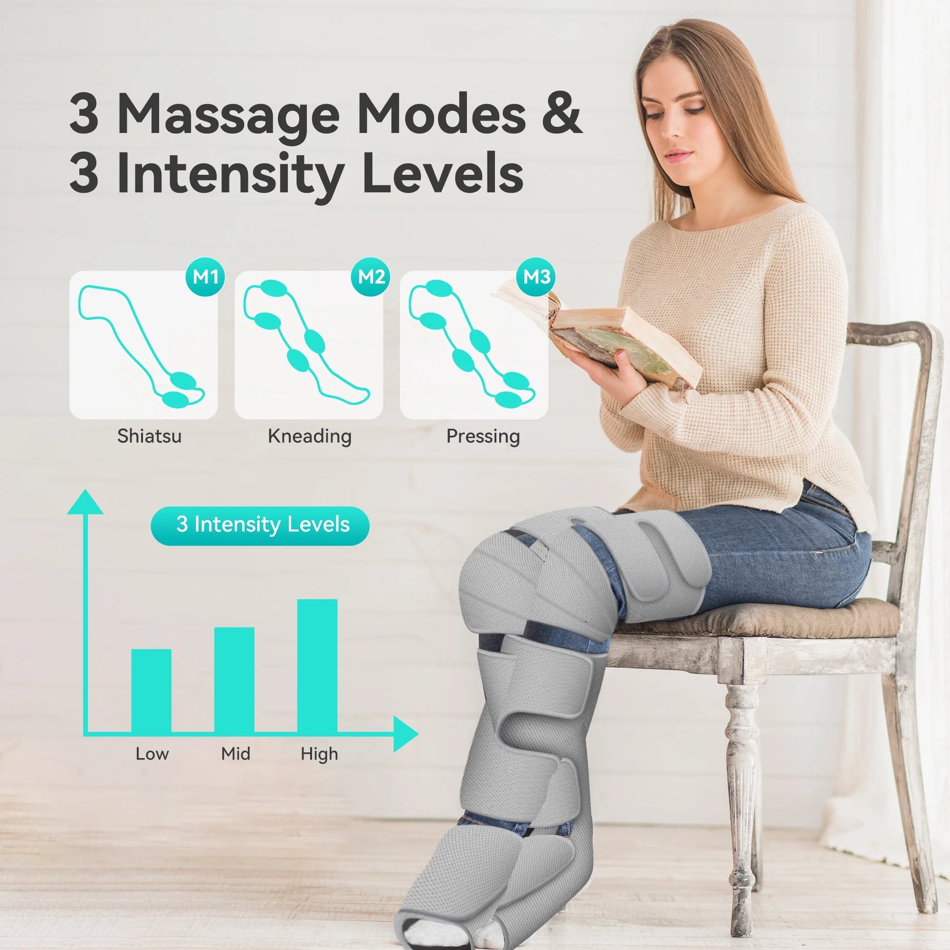 Leg Massager with Heat for Circulation