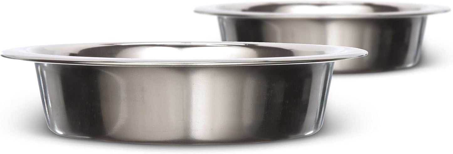 Neater Pet Brands Stainless Steel Shallow Cat Bowls, 8 oz. Capacity