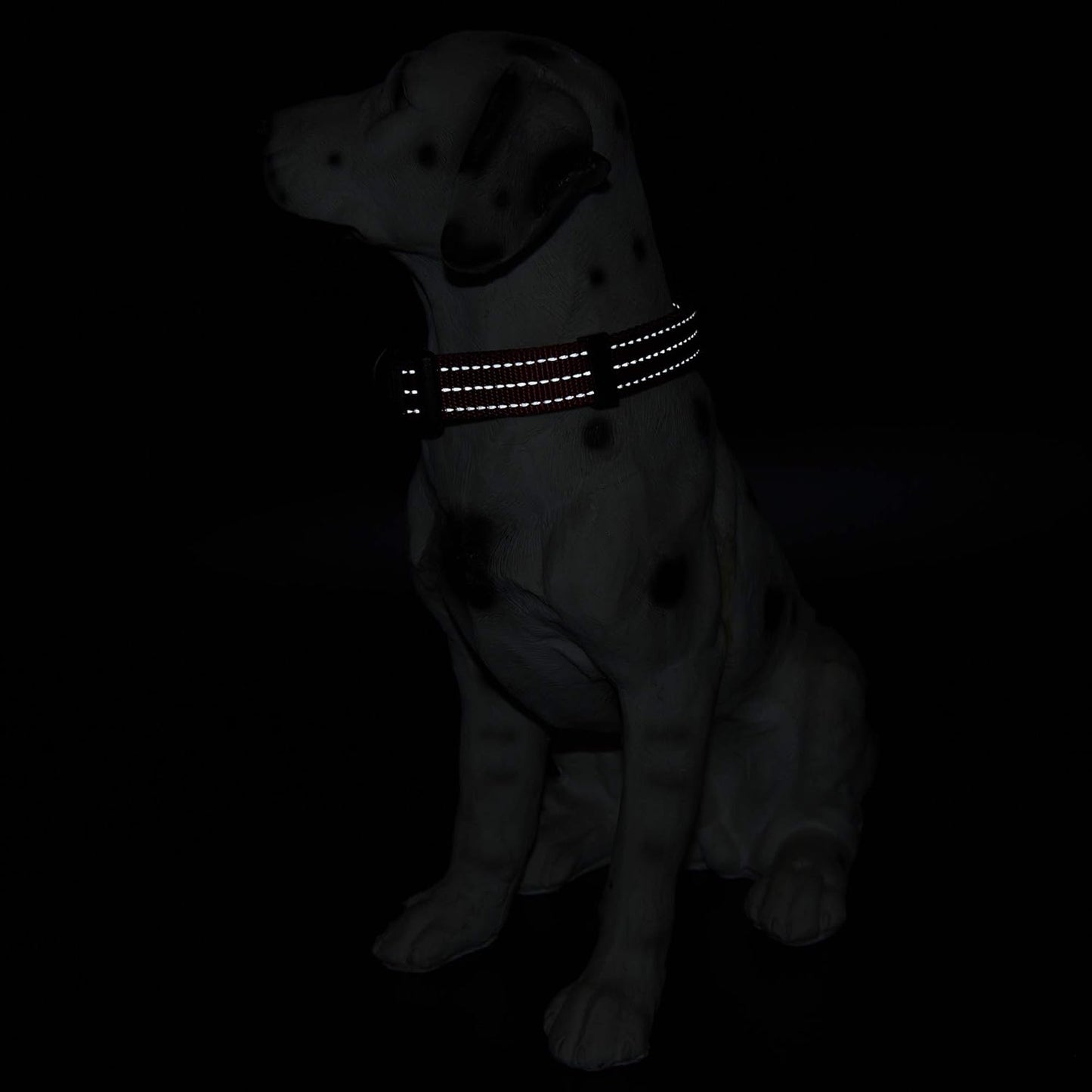 Lightweight Solid Red Collar for Medium Dogs