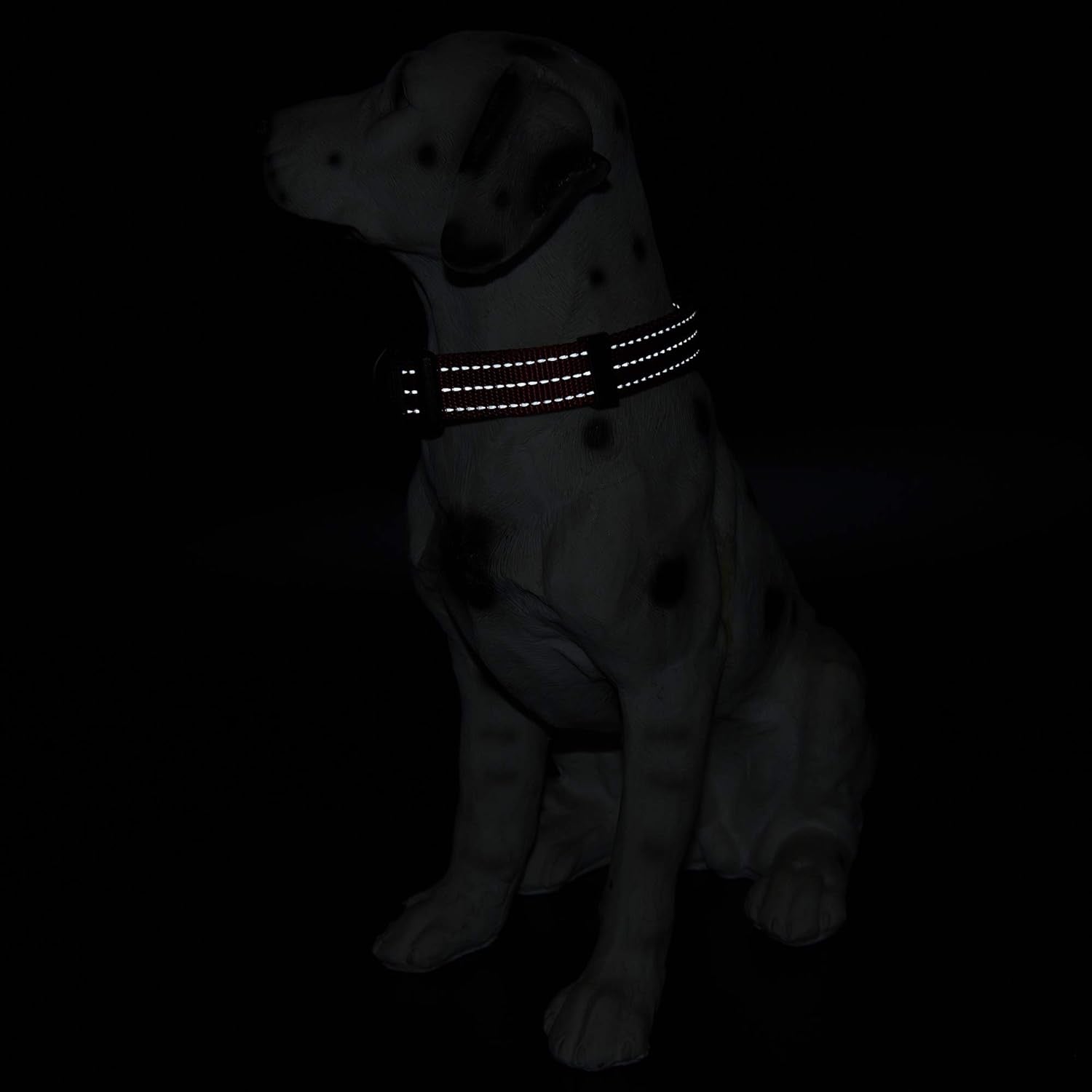 Lightweight Solid Red Collar for Medium Dogs