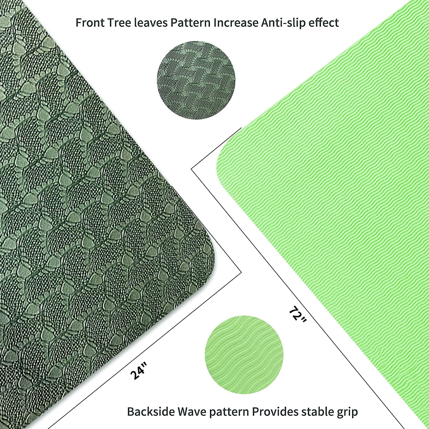 Eco-Friendly Yoga Mat for Exercise and Pilates for Men and Women