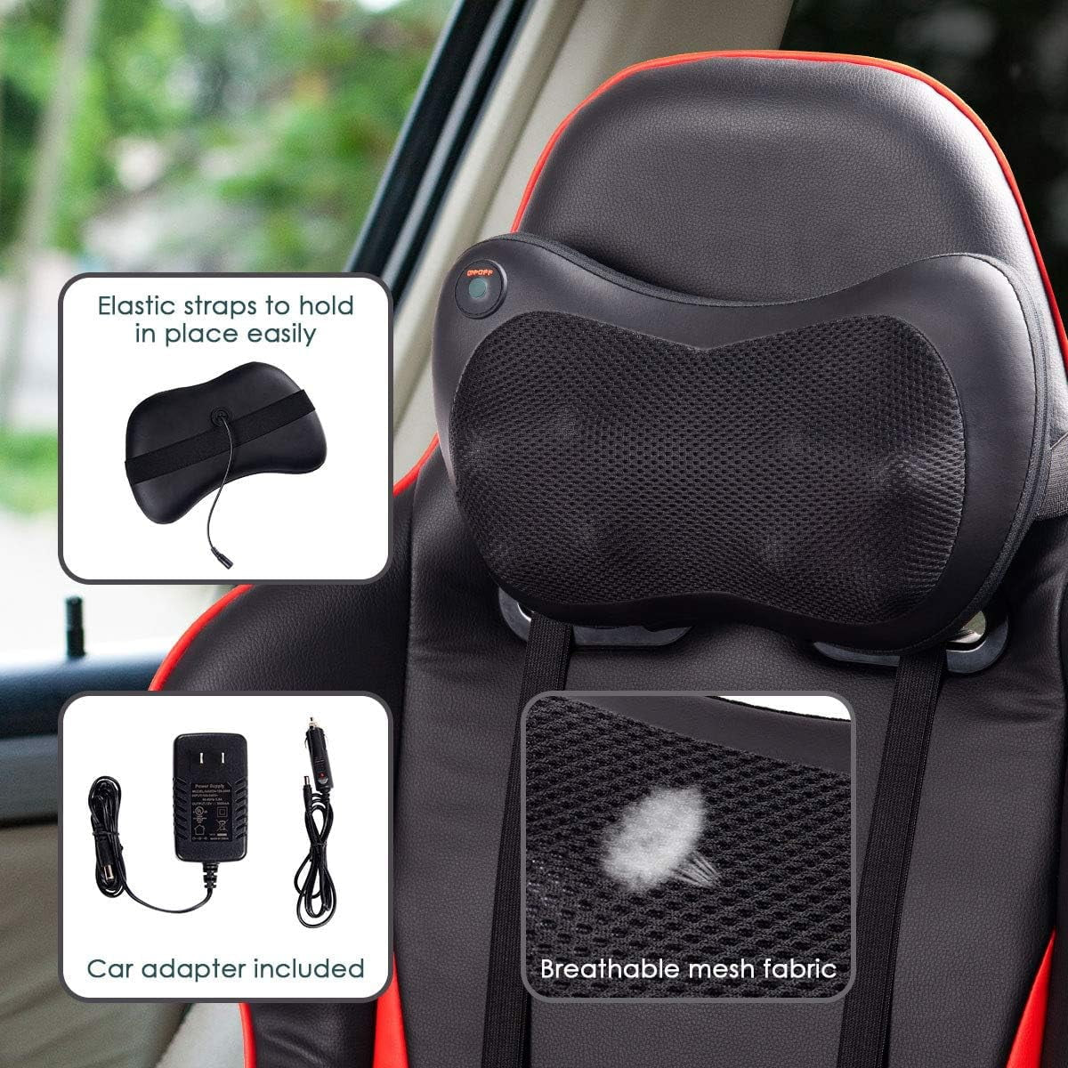Shiatsu Back and Neck Massager with Heat.