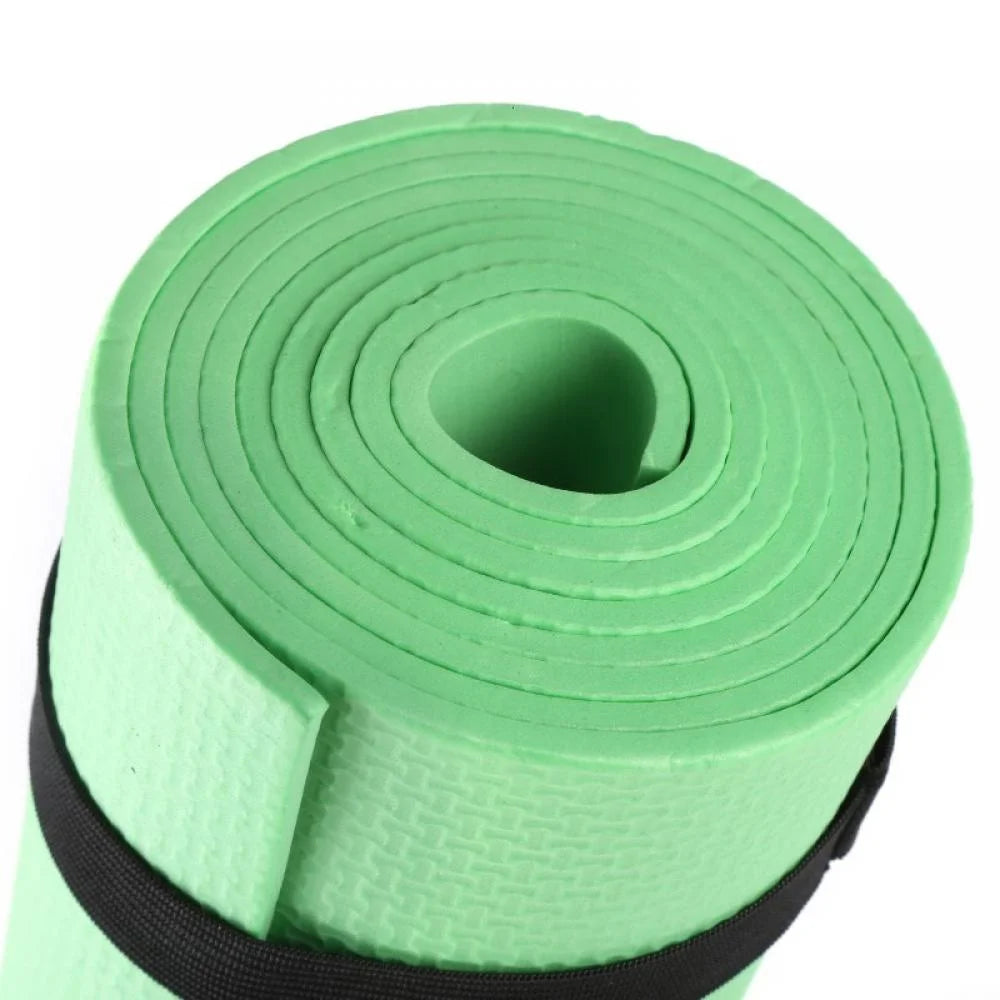 15mm Yoga Mat Gymnastic Workout Non-Slip Exercise Physio Pilates Sports 60x173cm