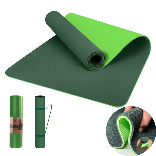 Eco-Friendly Yoga Mat for Exercise and Pilates for Men and Women