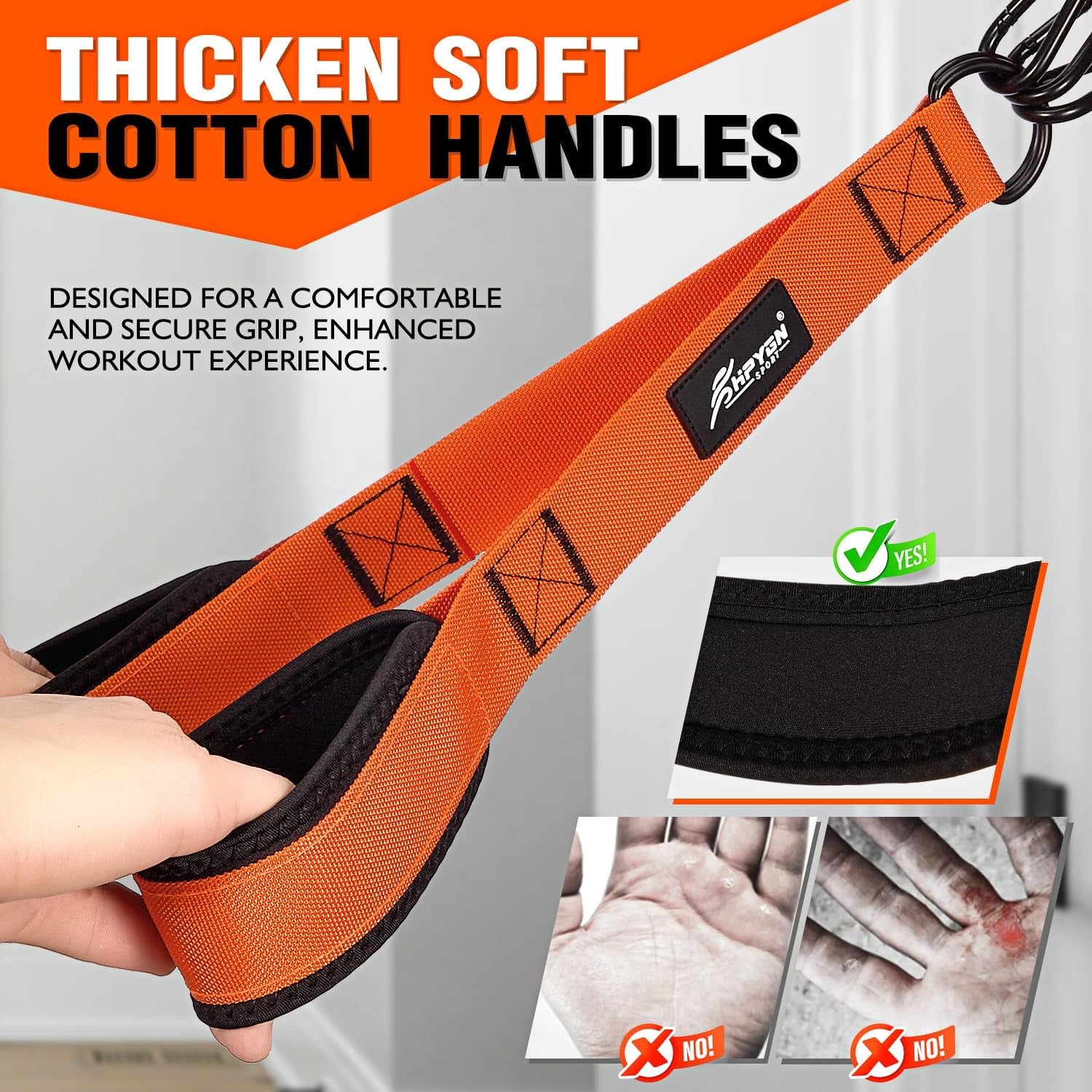 HPYGN Heavy Duty Resistance Bands for Comprehensive Upper Body Training
