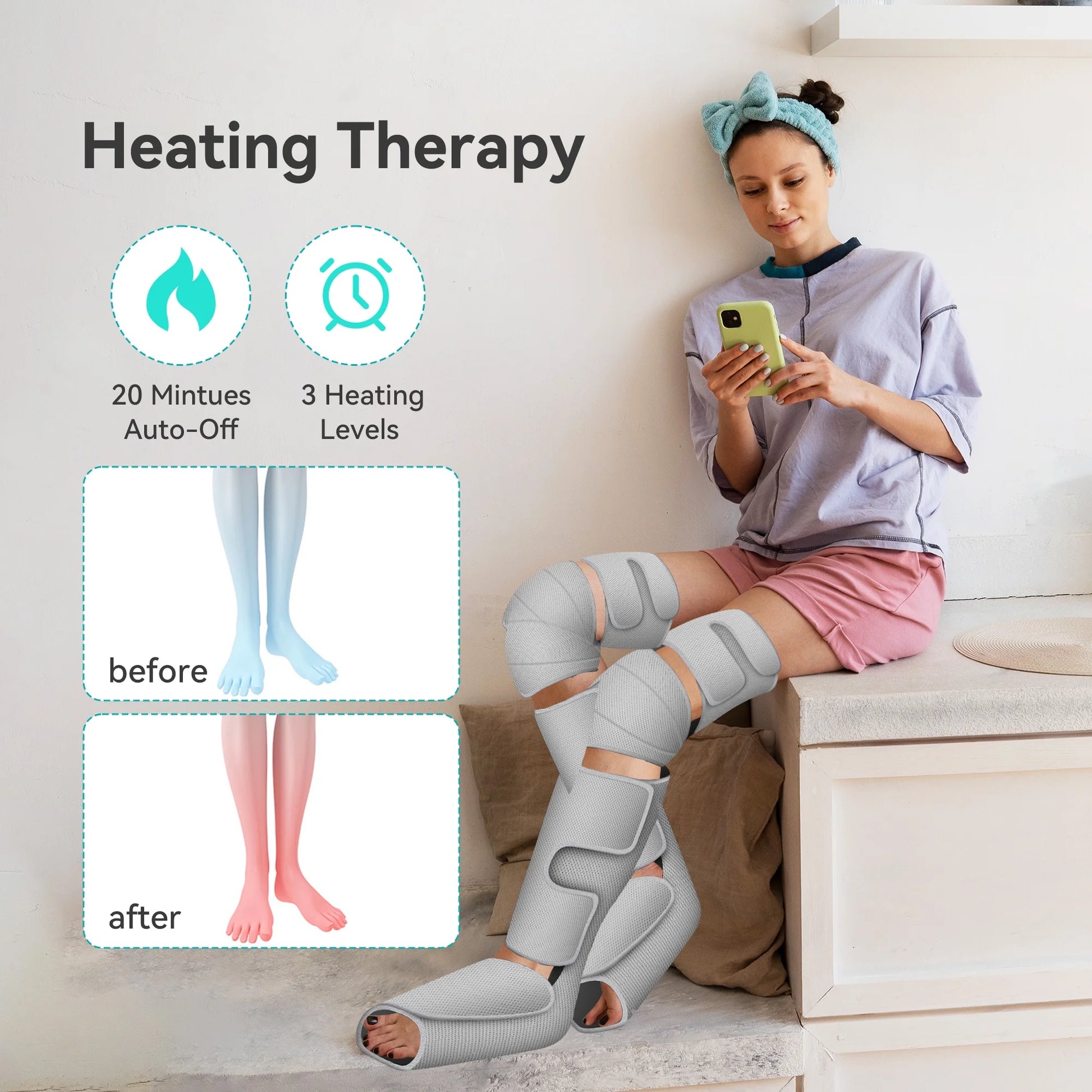 Leg Massager with Heat for Circulation