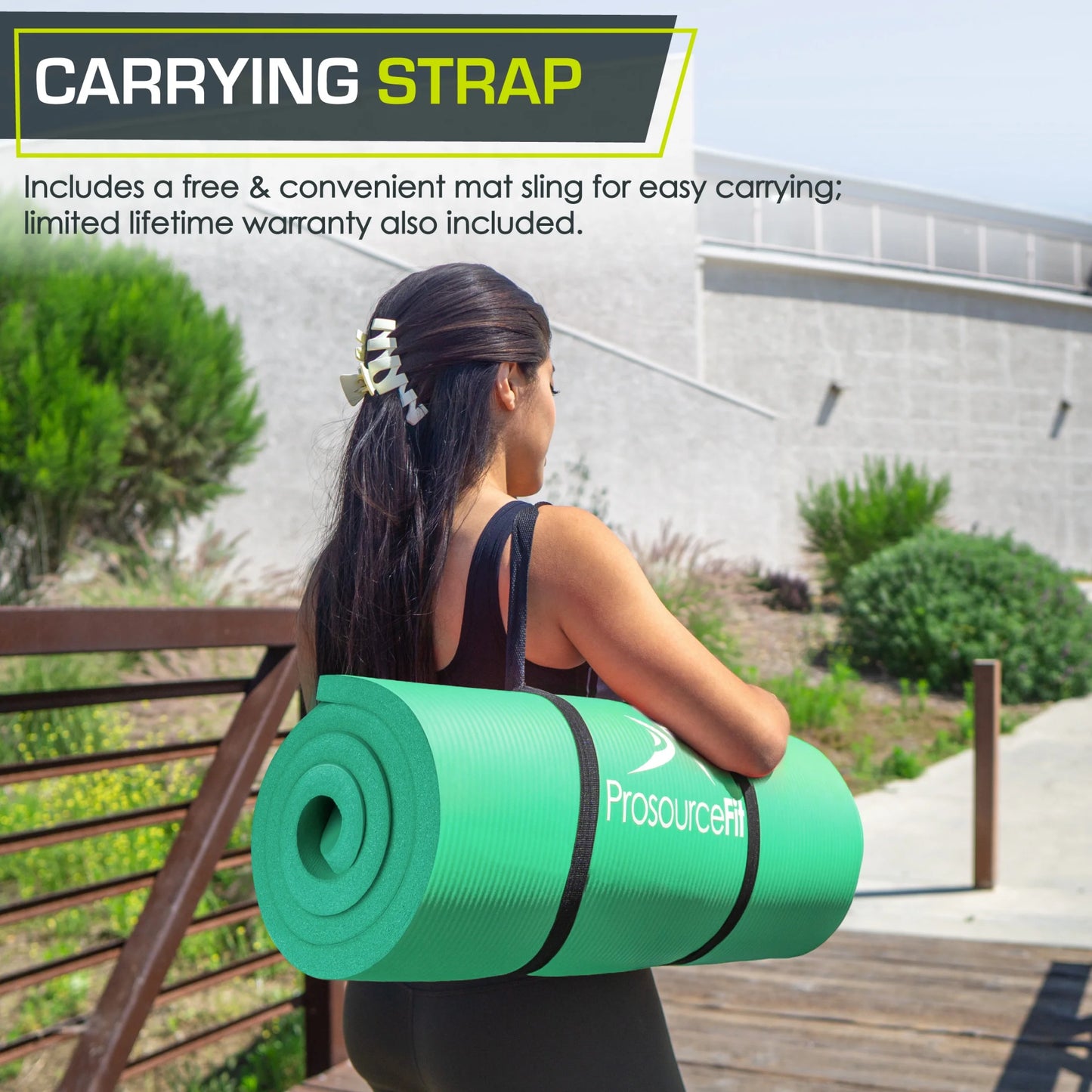 Extra Thick Yoga and Pilates Mat 1/2-inch or 1-inch Thick for Fitness