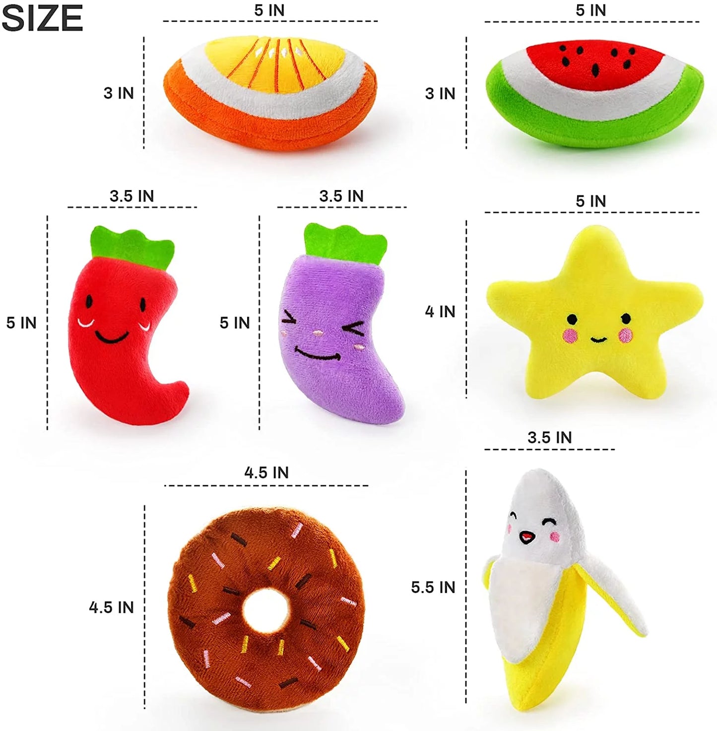 14 Pack Dog Squeaky Toys - Small Medium Dog Pets