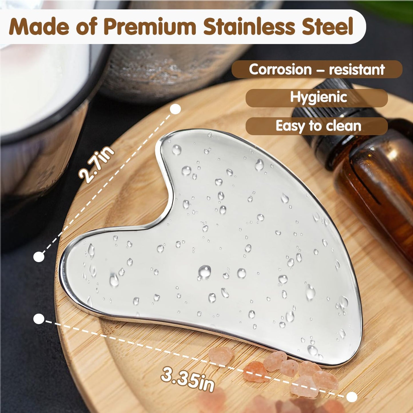 Flagest Stainless Steel Gua Sha Facial Tools 