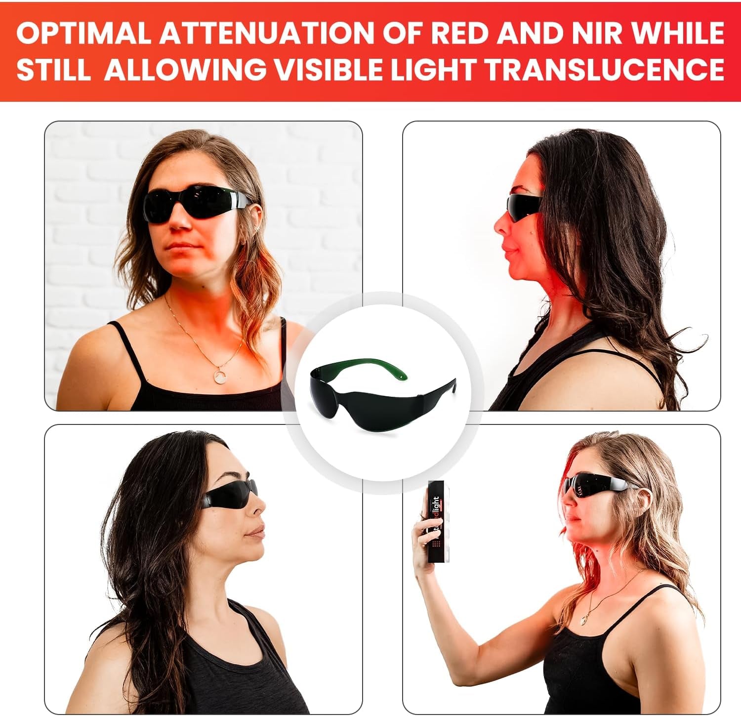 Eye Protection for Red Light (600nm-900nm) - Goggles