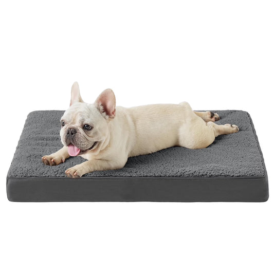 Dog Bed for Medium Dogs (Dark Grey, 30"X20"X3")