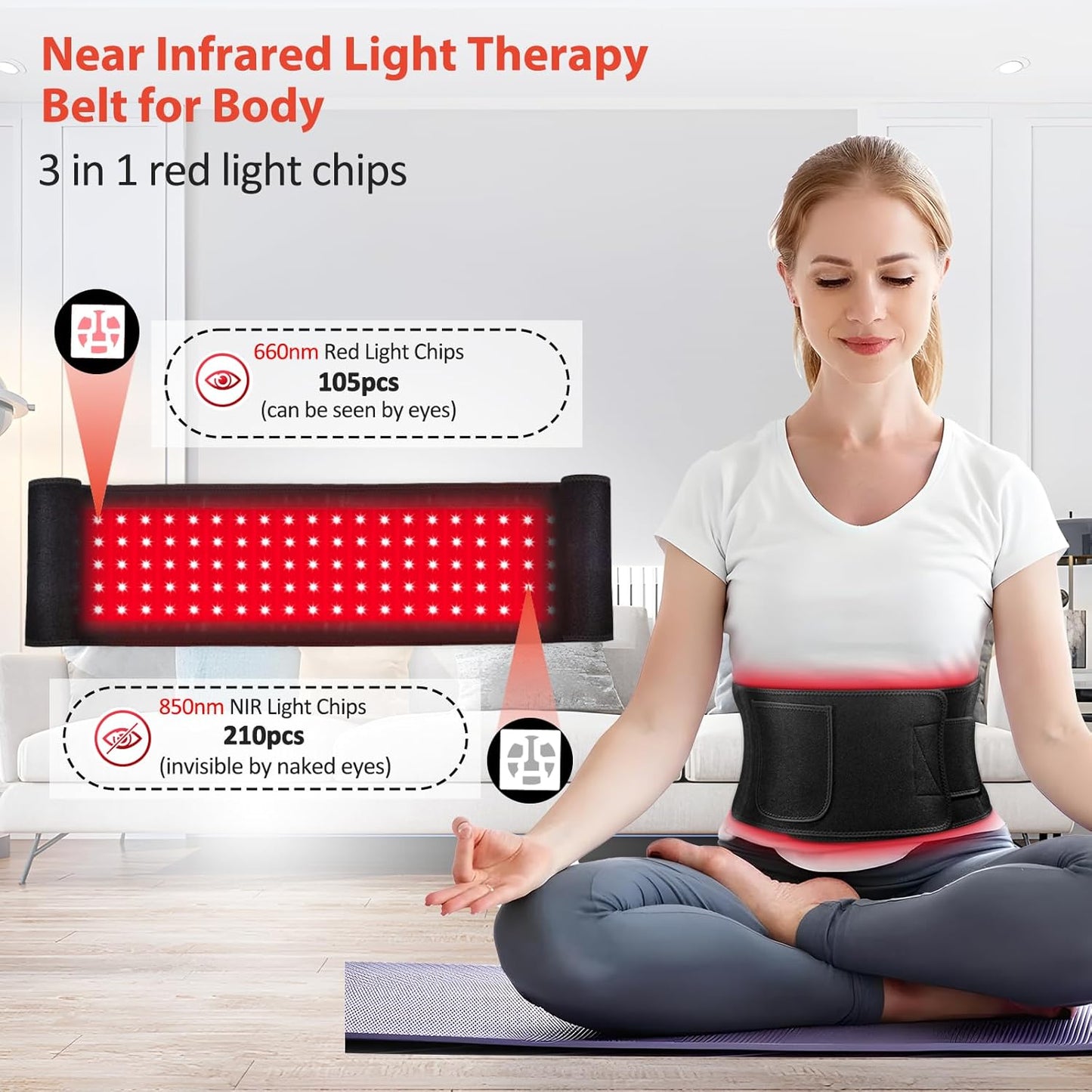 Infrared Light Therapy for Belt Shoulder Waist