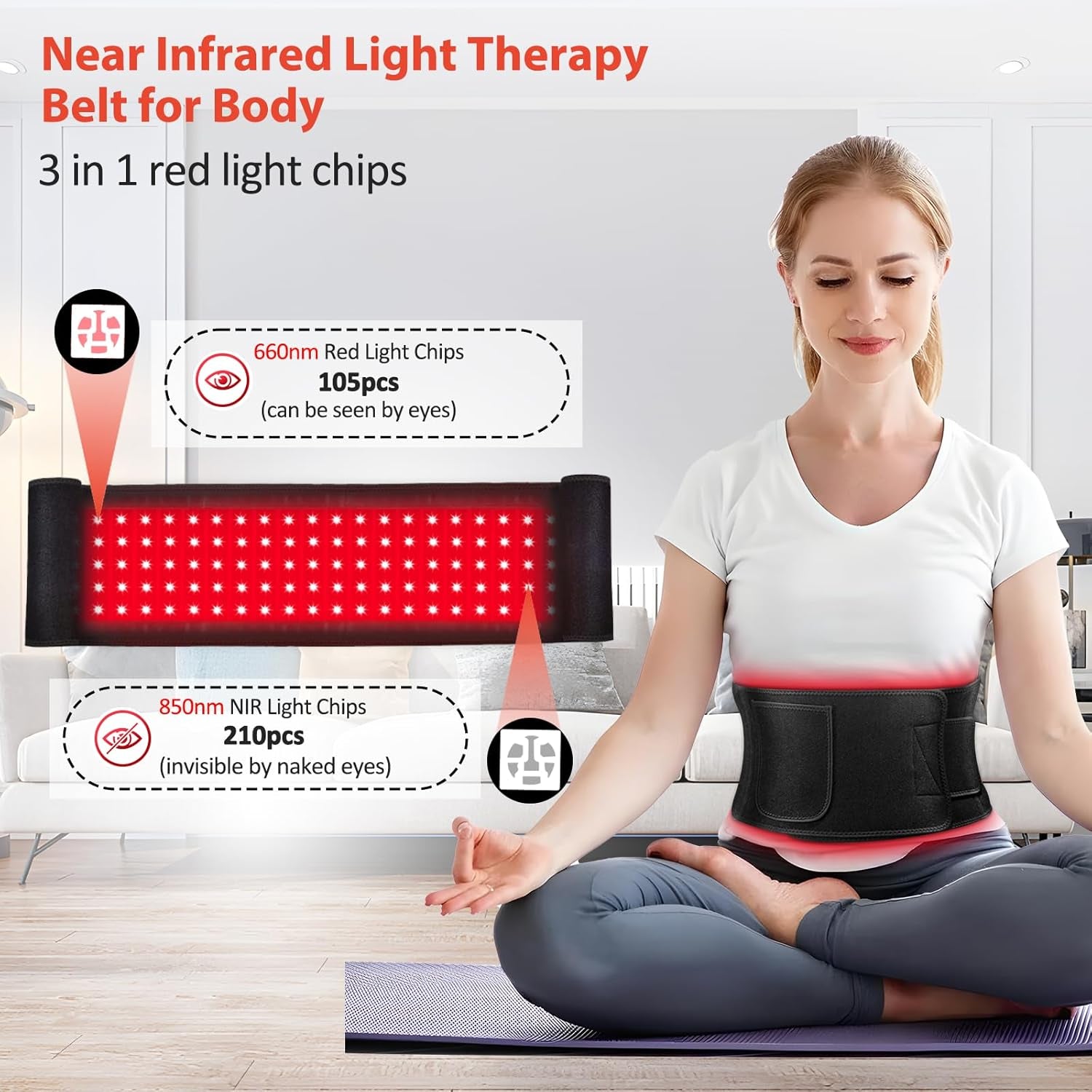 Infrared Light Therapy for Belt Shoulder Waist