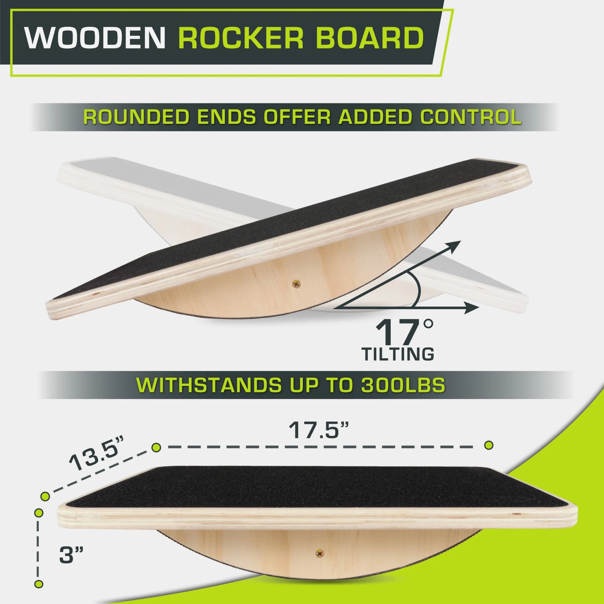 Wooden Balance Board for Standing Desks