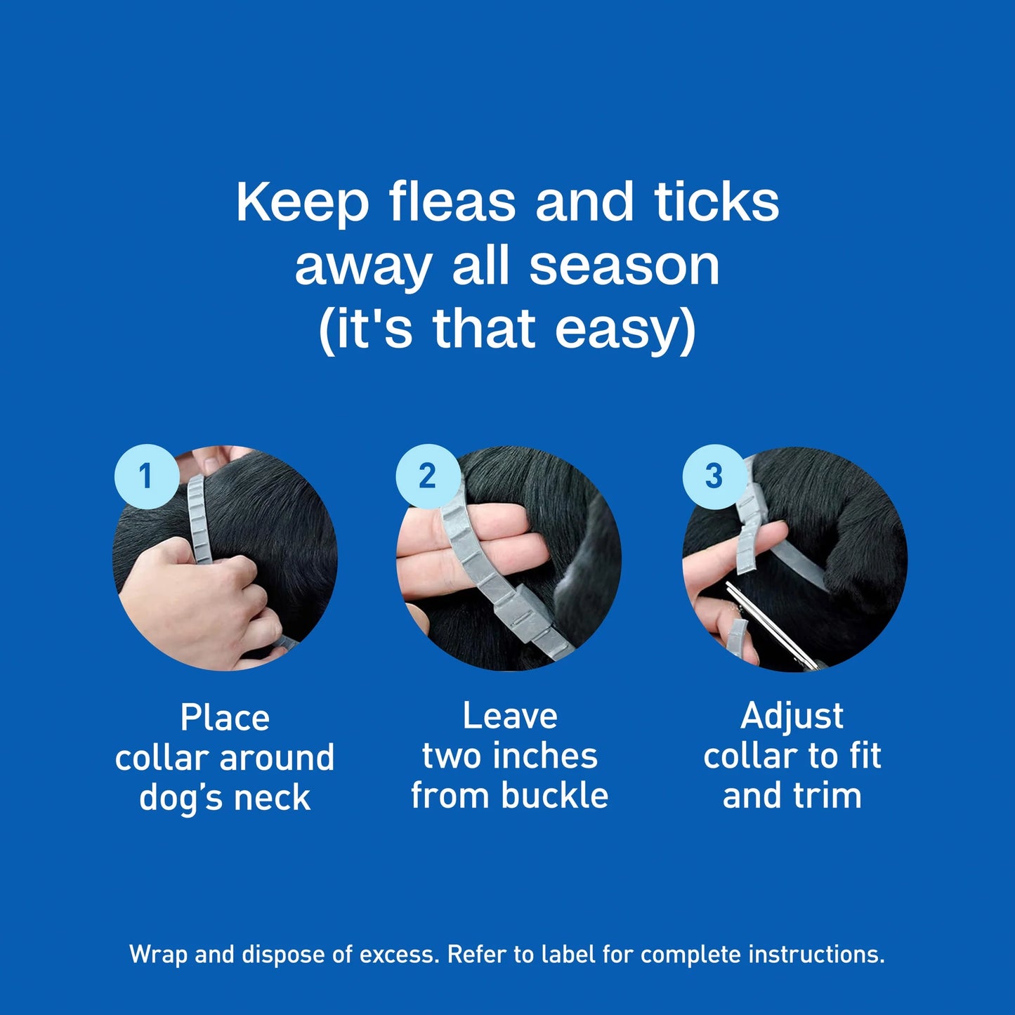 Flea & Tick Collar Plus for Dogs & Puppies, 2 Count