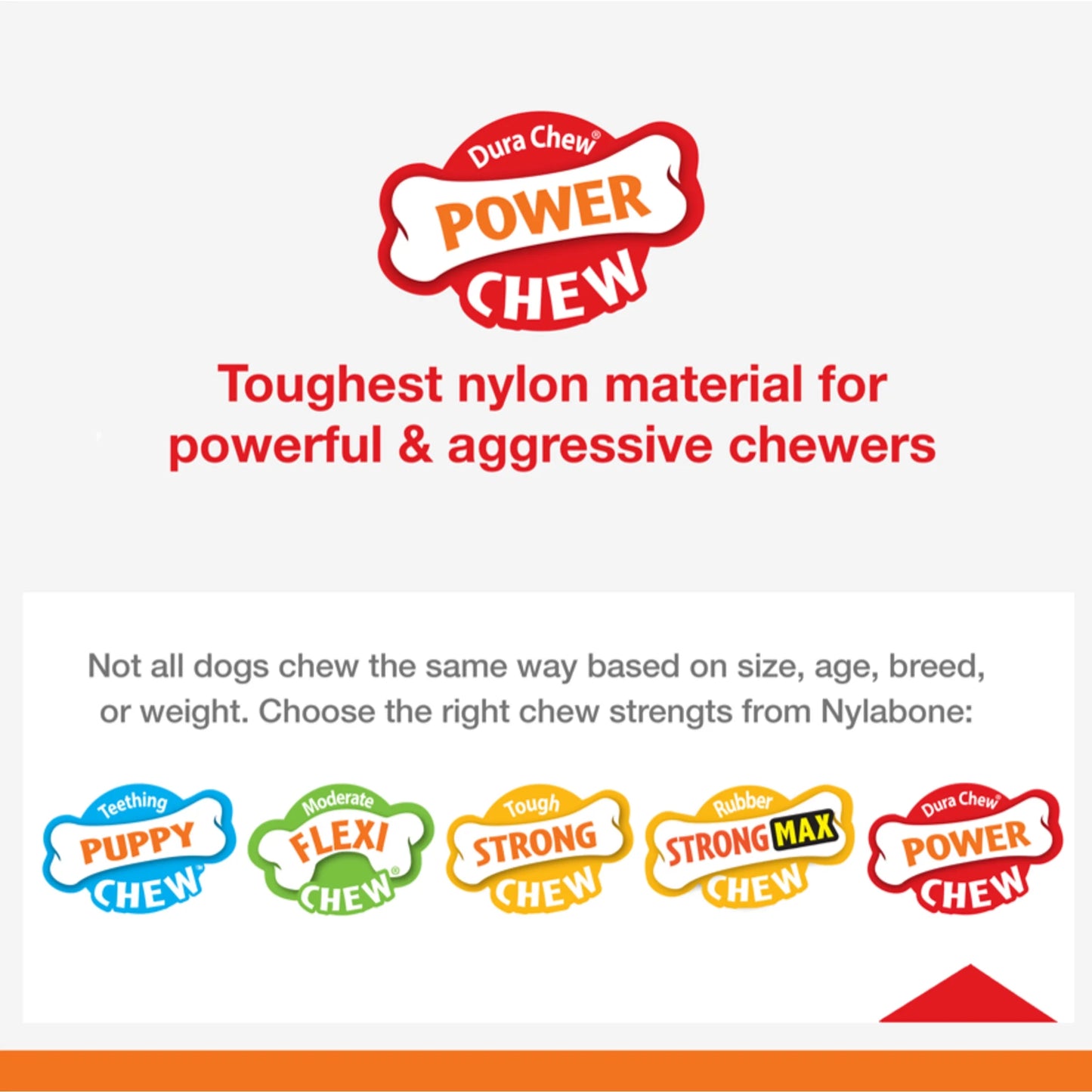 Power Chew Comfort Hold X Bone Dog Toy