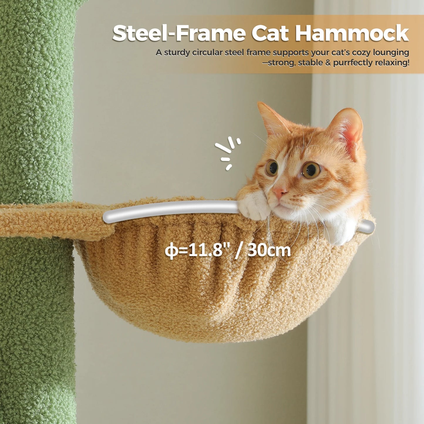 Floor to Ceiling Cat Tower 95-108" 