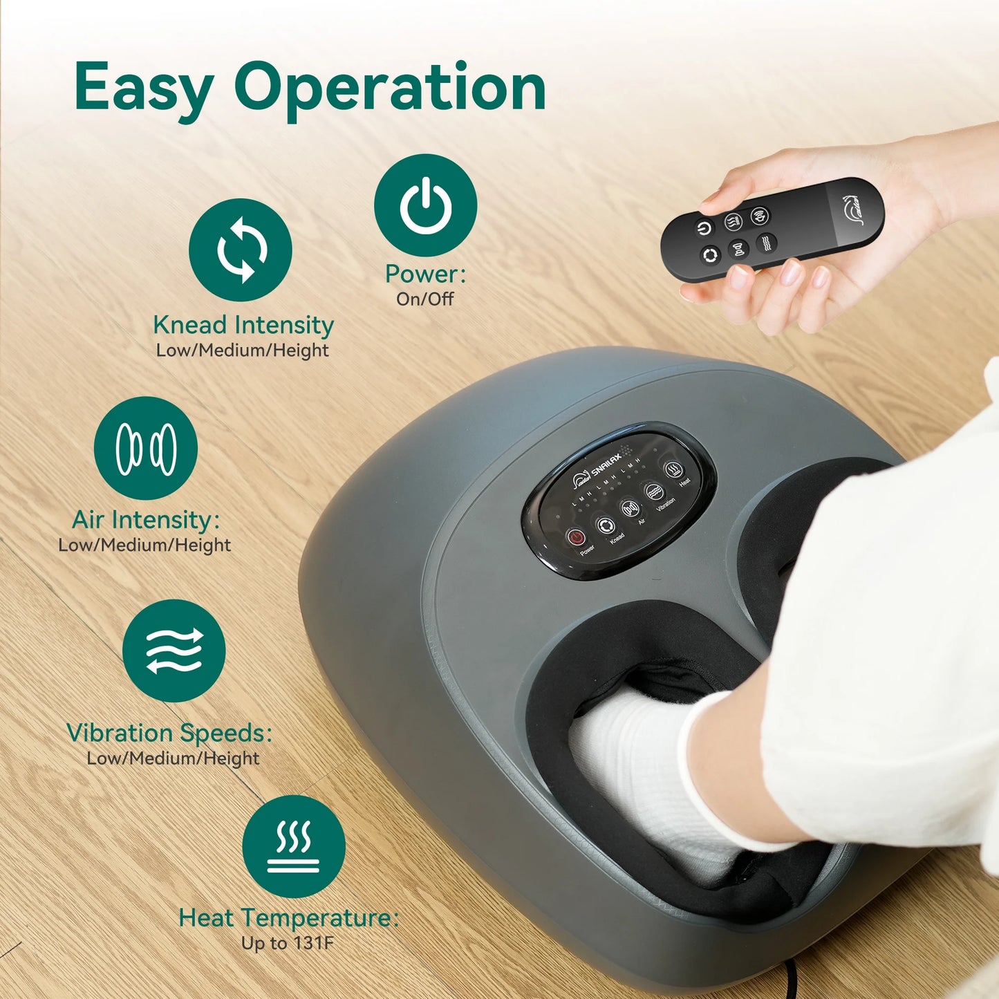 Shiatsu Foot Massager with Heat