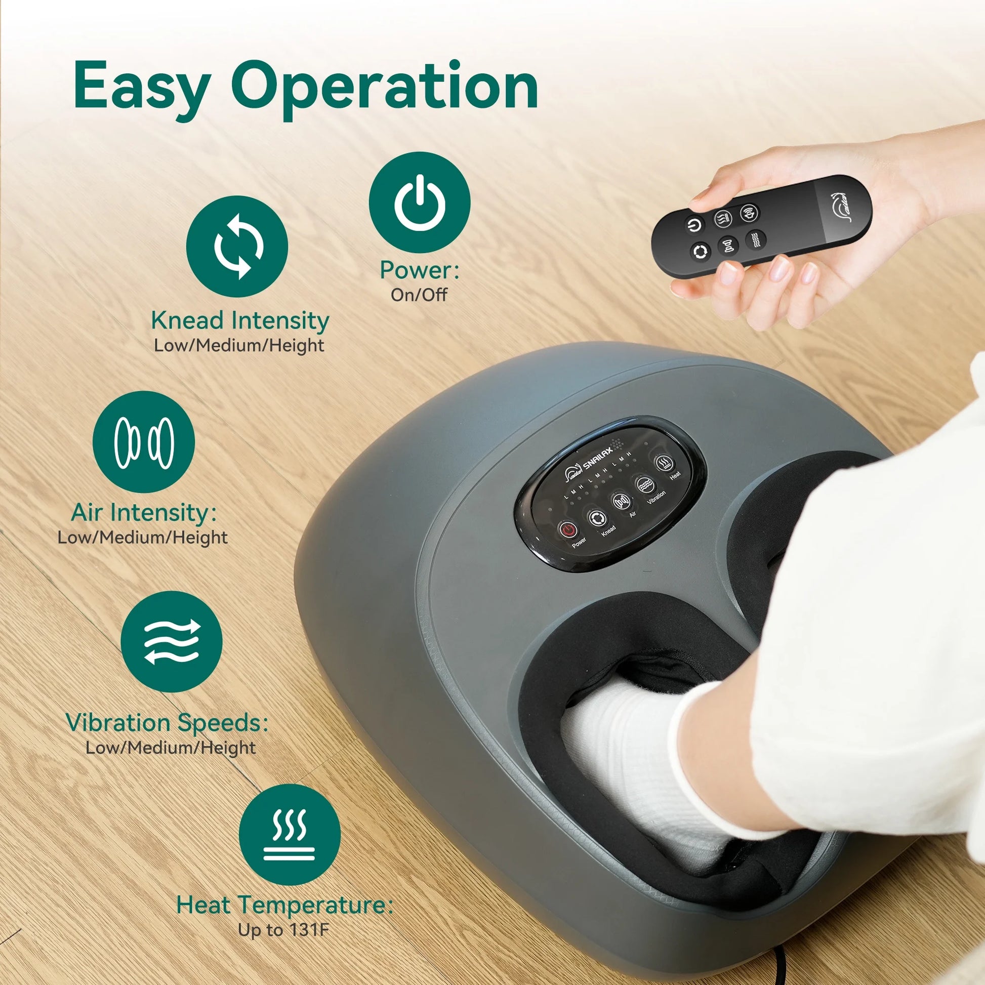 Shiatsu Foot Massager with Heat