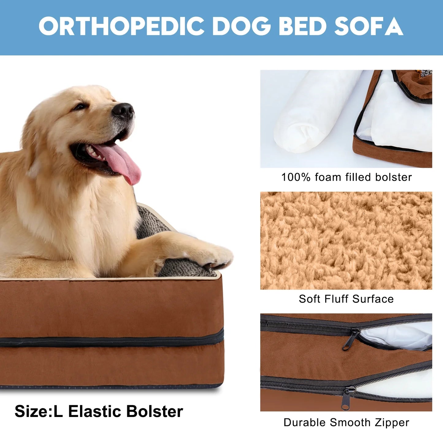 Dog Beds for Large Medium Small Dogs 