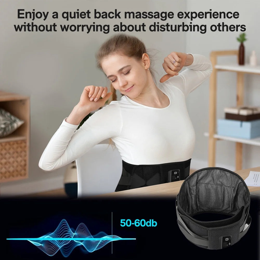 Cordless Heating Pad for Back Pain Relief, 67'' (Black)