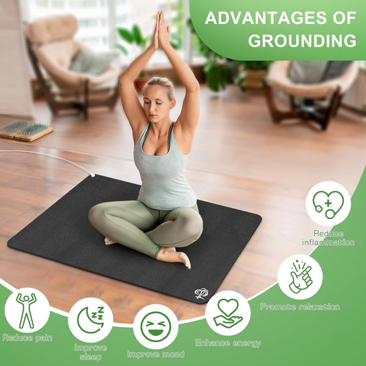 Grounding Mat for Feet 3MM Thickened Earthing Mat Grounding Pad 