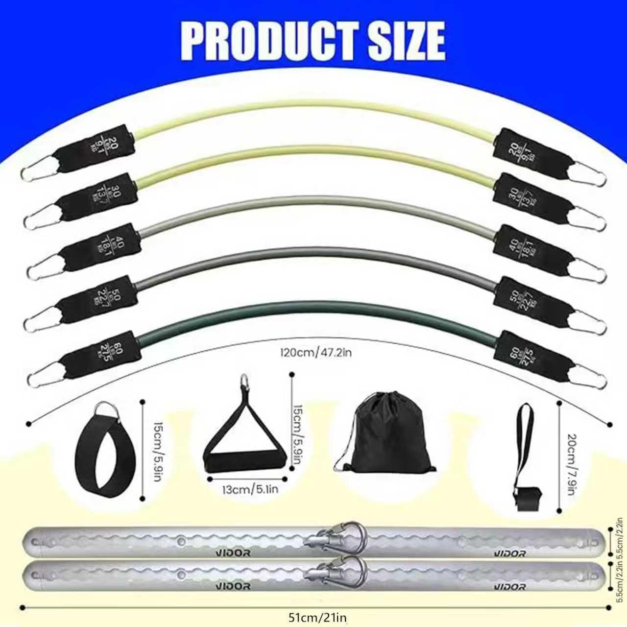 Resistance Band Wall Mount System ( with 2 Rails and Grey Resistance Band)
