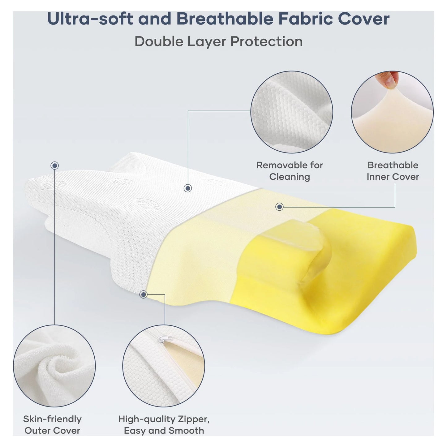Cervical Pillow Memory Foam Orthopedic 