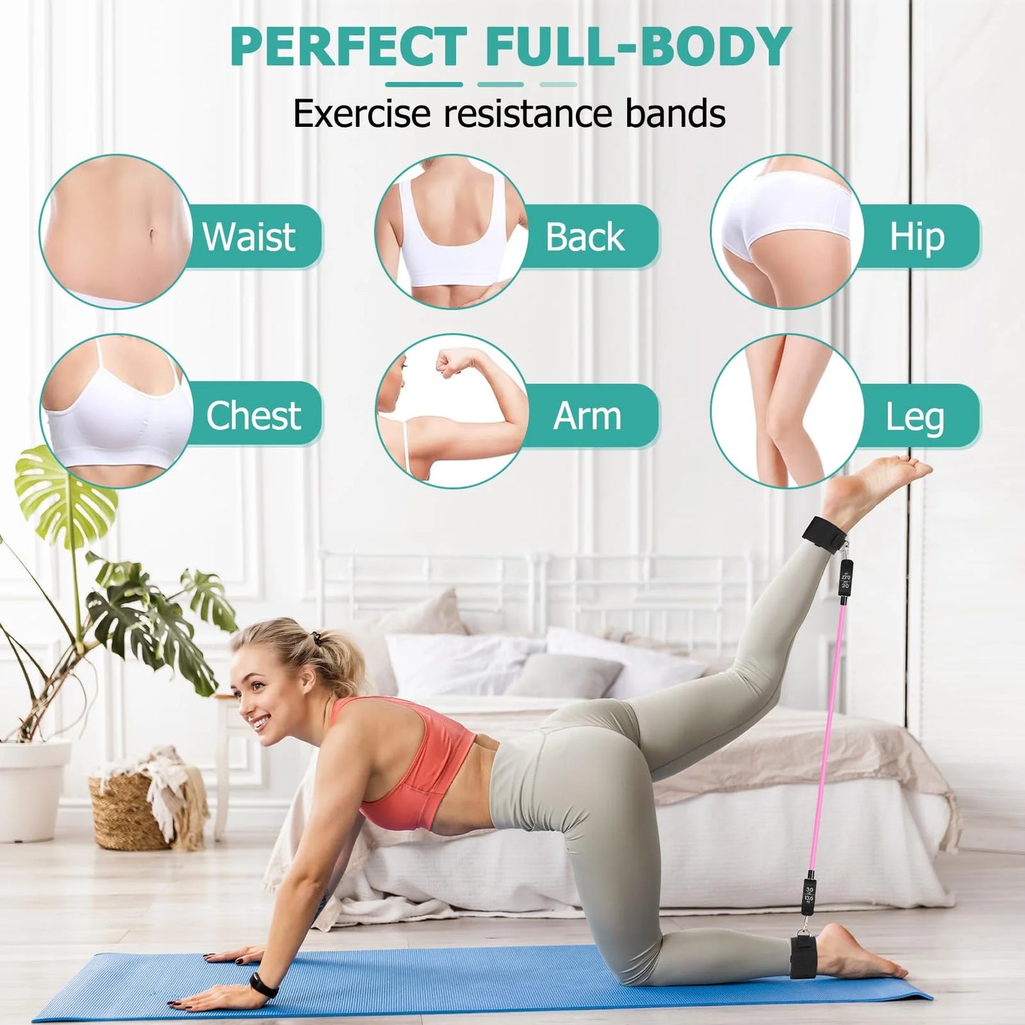 Pilates Bar Kit with Resistance Bands