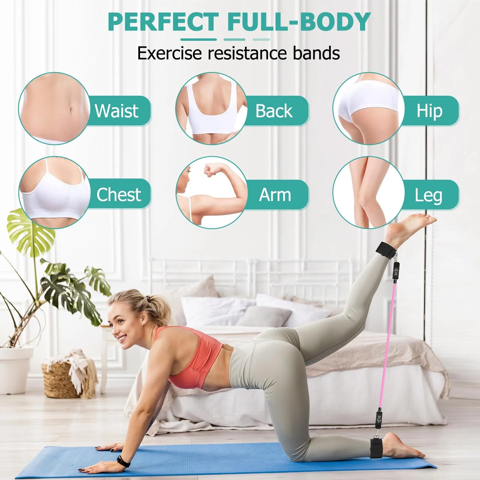 Pilates Bar Kit with Resistance Bands