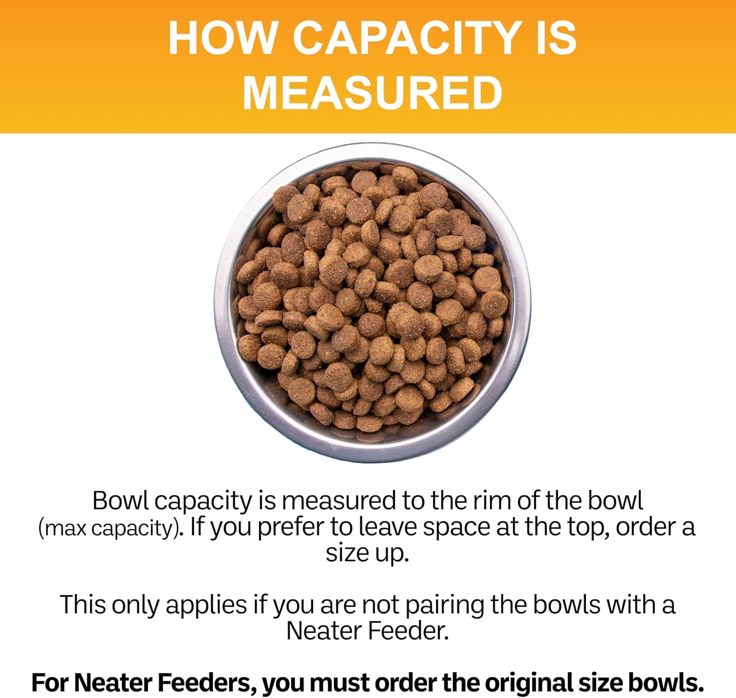 Neater Pet Brands Stainless Steel Shallow Cat Bowls, 8 oz. Capacity
