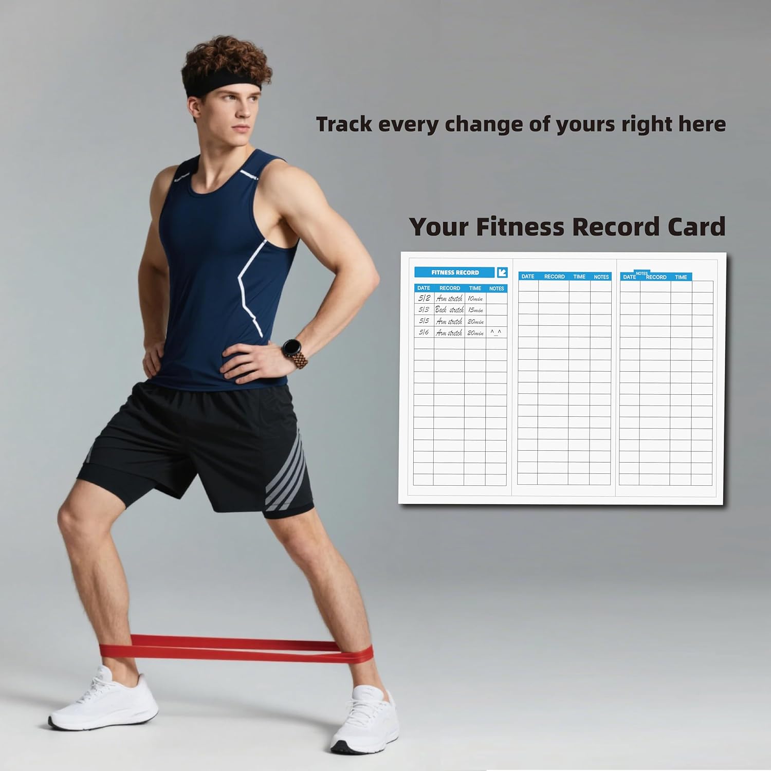 6-Levels Resistance Exercise Loop Bands Set 
