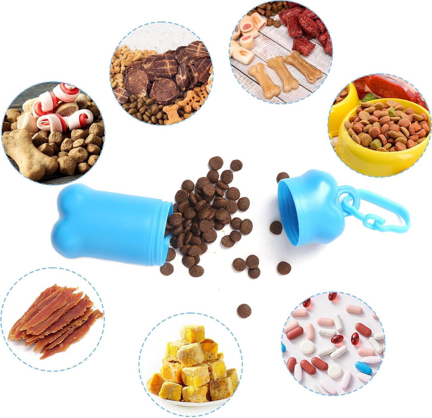 Portable Dog Treat Pouch for Pet Training, 1 piece(Dark Green) 