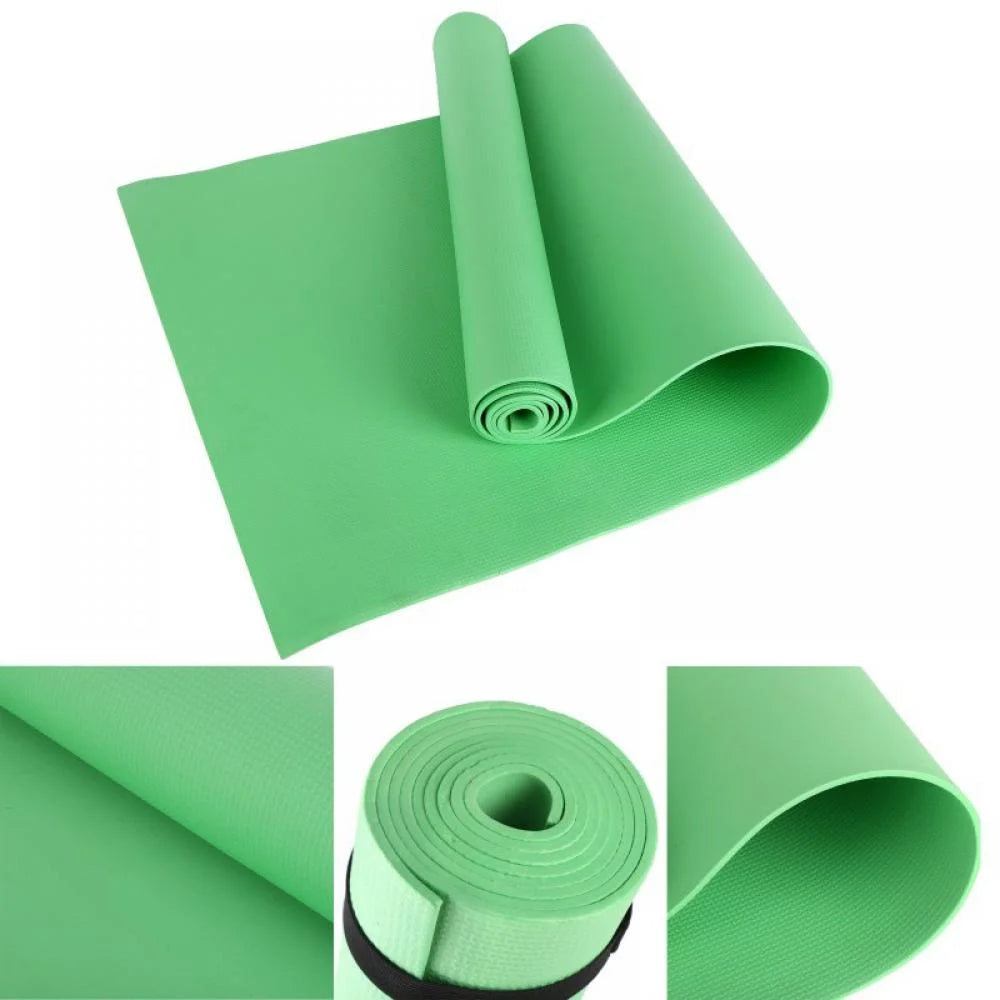 15mm Yoga Mat Gymnastic Workout Non-Slip Exercise Physio Pilates Sports 60x173cm