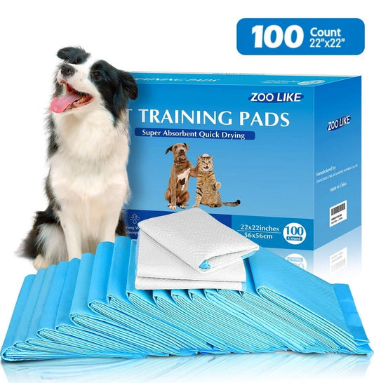 L Puppy Pads Dog Training Pads, 22"x 22", 100 COUNT