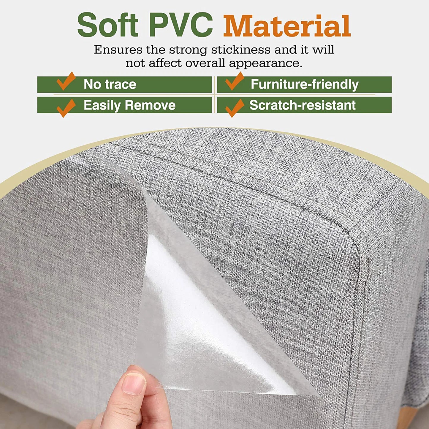 Cat Scratch Furniture Protector Tape, White
