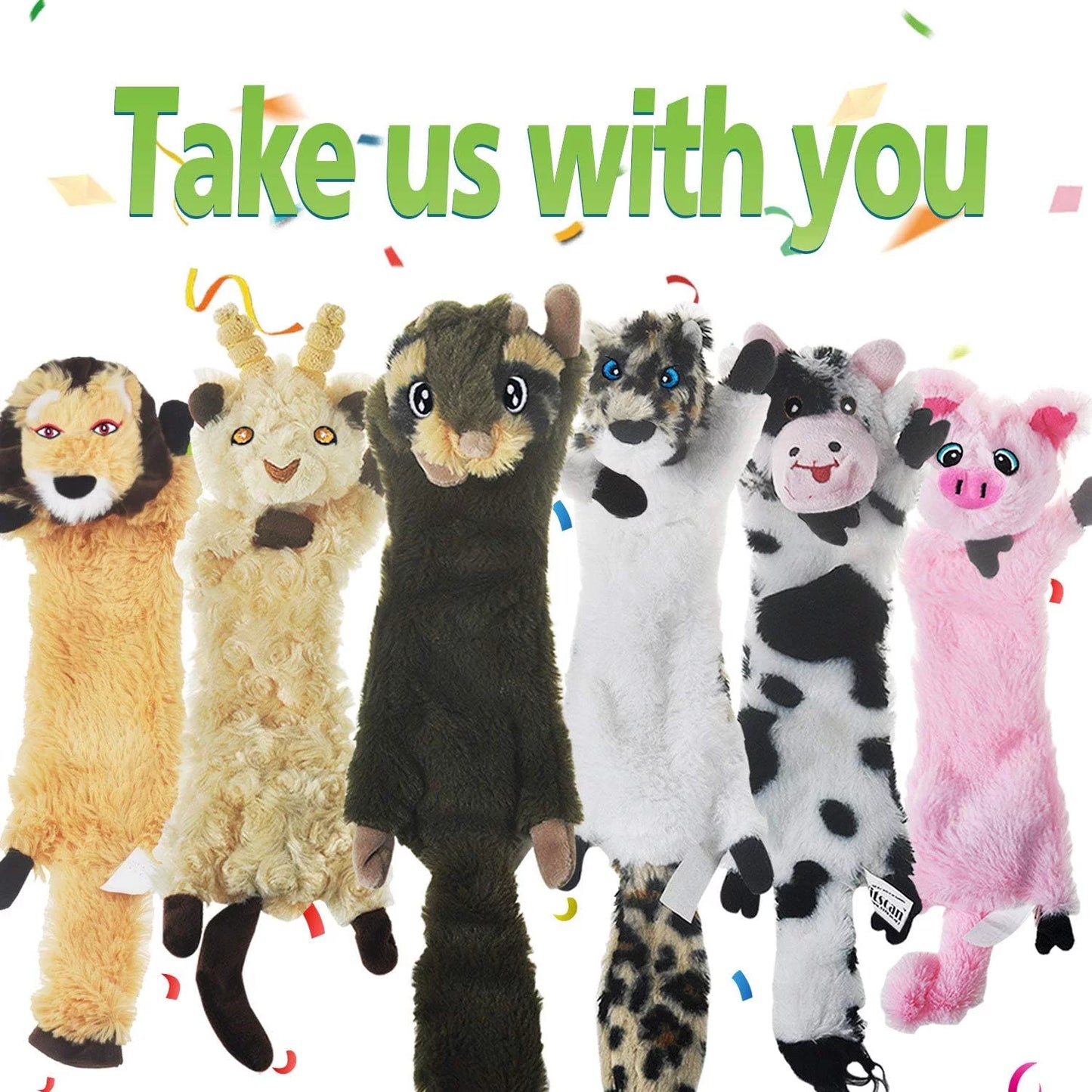 Crinkle Dog Toys for Small Dogs - 6 Pack 