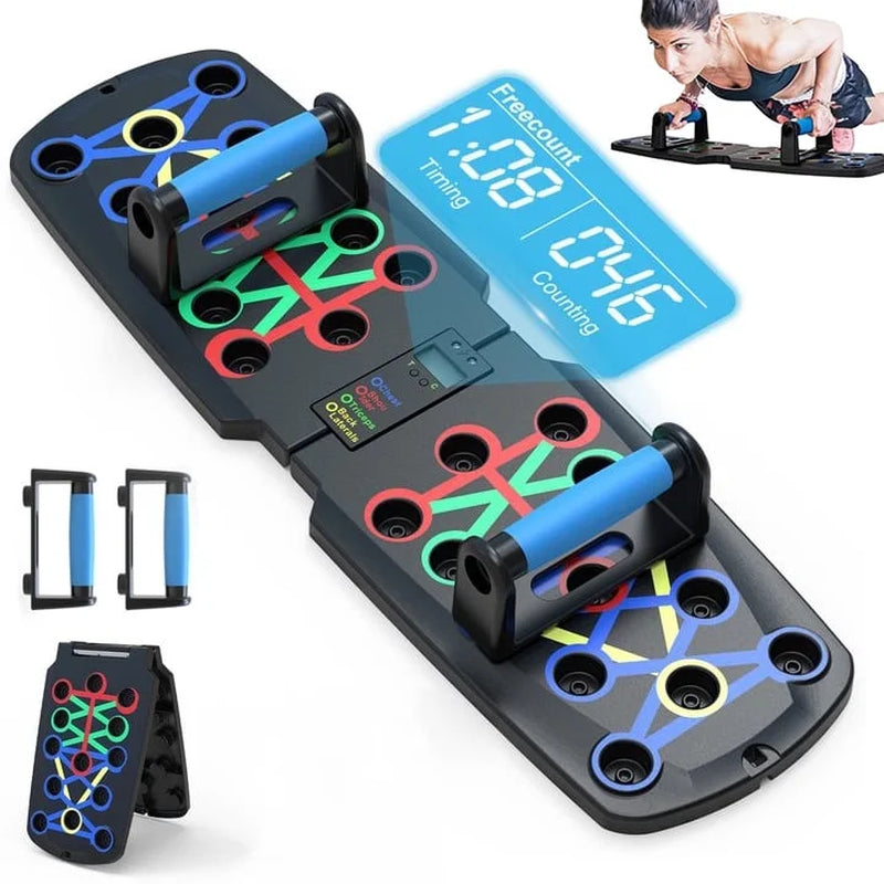 The Professional Push-Up Board. Portable 10-in-1 