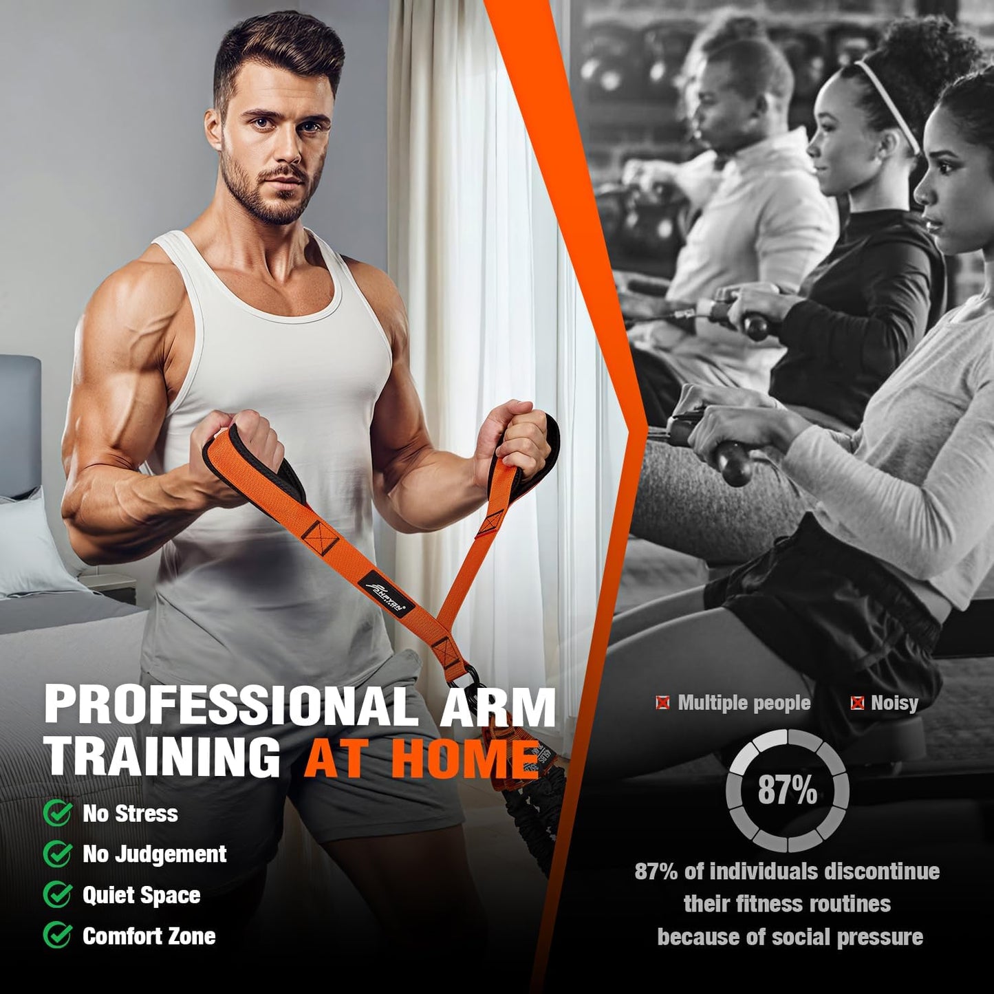HPYGN Heavy Duty Resistance Bands for Comprehensive Upper Body Training