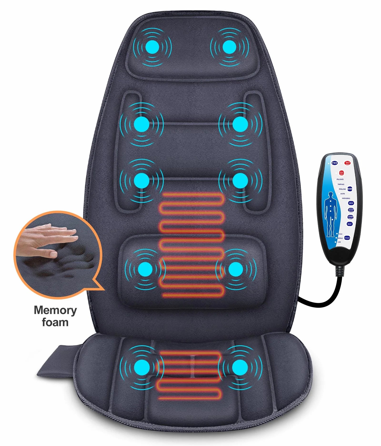 Massage Seat Cushion with 10 Vibration Motors