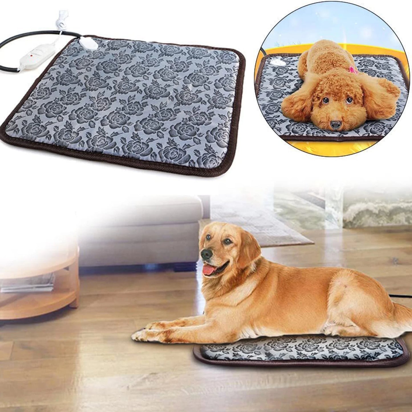 Heated Cat - Dog Bed Mat 17.7inch