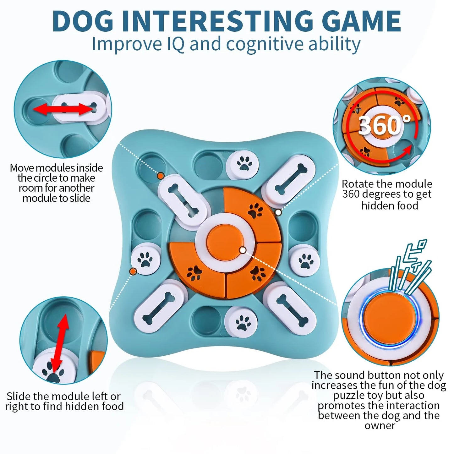 Puzzle Toys for Puppies, Cats, Dogs
