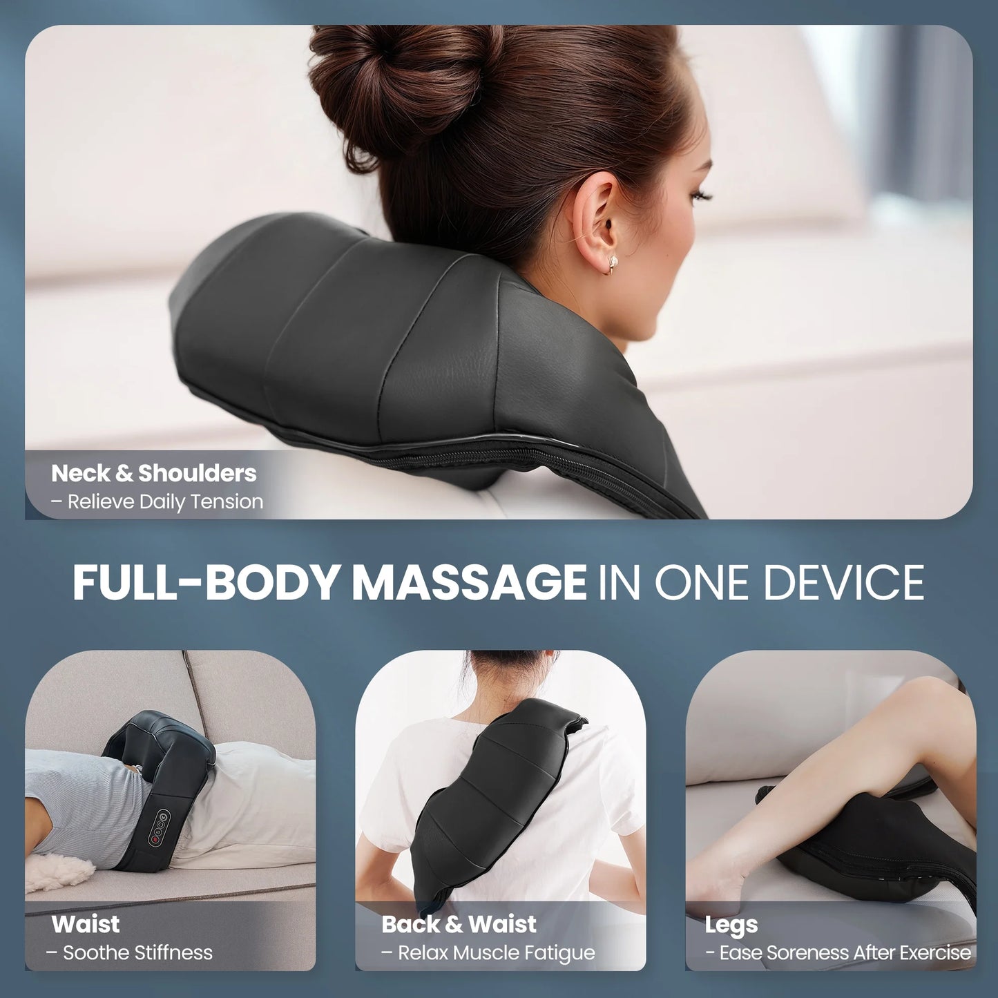 Neck and Shoulder Massager, Black