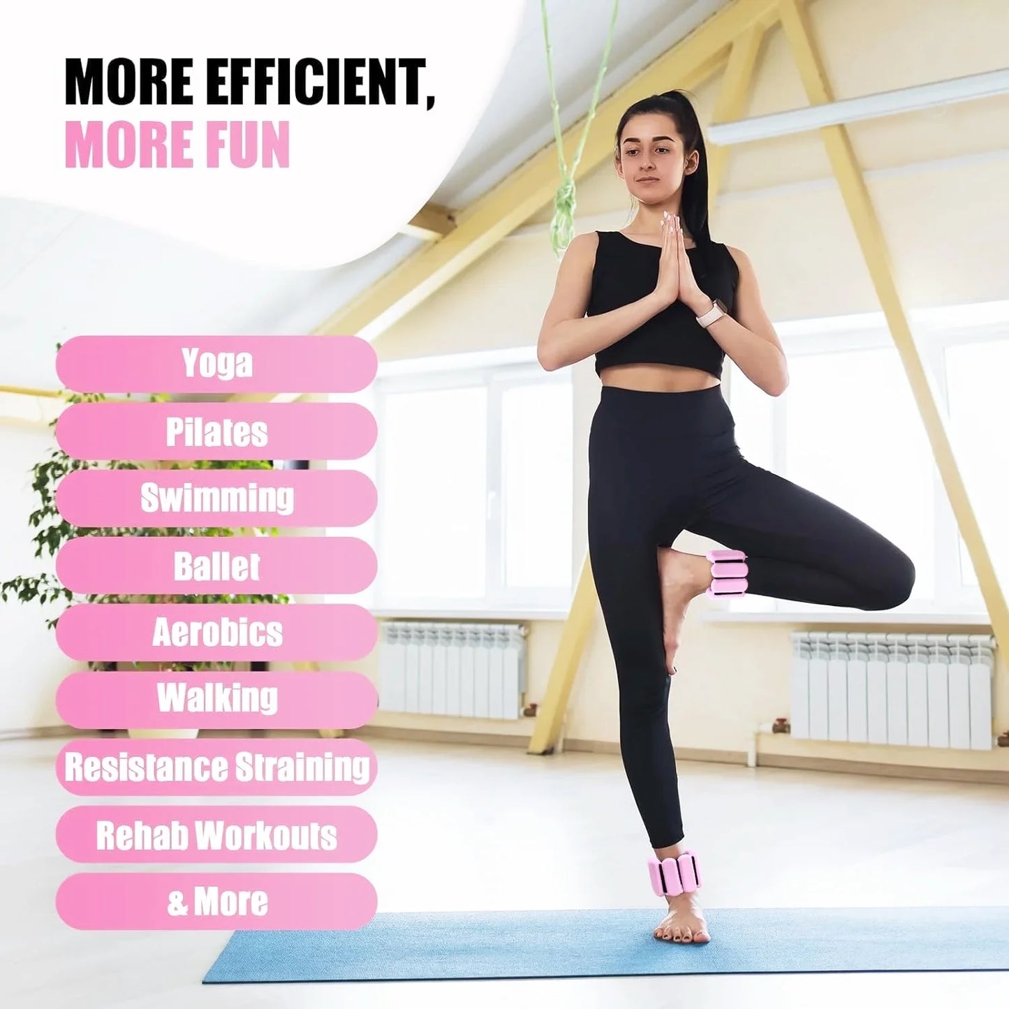 Pilates Wrist & Ankle Weights for Women